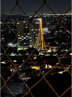 Iluminação decorativa natalina prédios Guarulhos